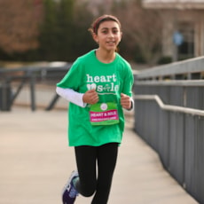Heart & Sole participant runs the Girls on the Run 5K
