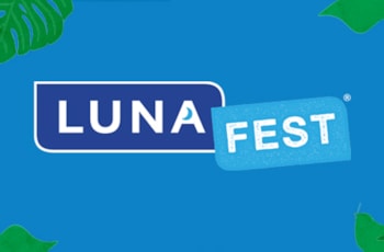 Image says "LUNAFEST - Films By and About Women"
